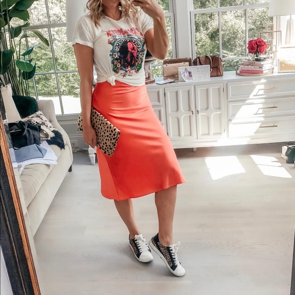 Dance & Marvel Dresses & Skirts - VICI Dolls Orange Midi Skirt